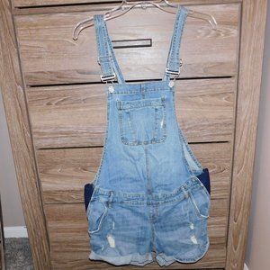 Maternity Overalls with Elastic Bands on Sides for Pregnant Women